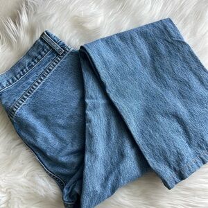 Vintage Made in USA Guess Blue Mid Rise Kick Flare No Pockets Denim Jeans